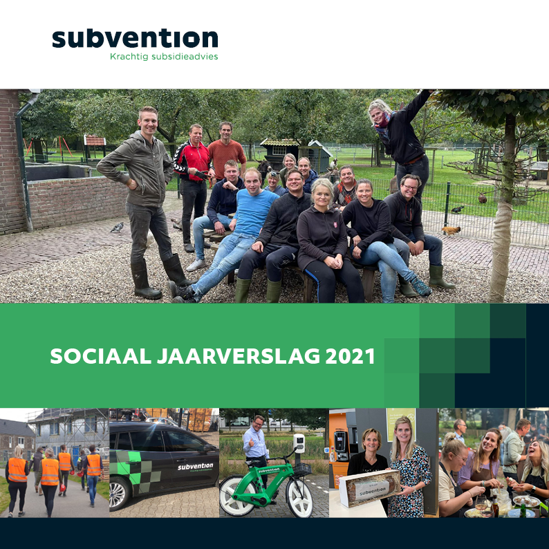 Sociaal jaarverslag Subvention 2021